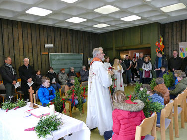 Palmsontag in St. Crescentius - Beginn der Heiligen Woche (Foto: Karl-Franz Thiede)